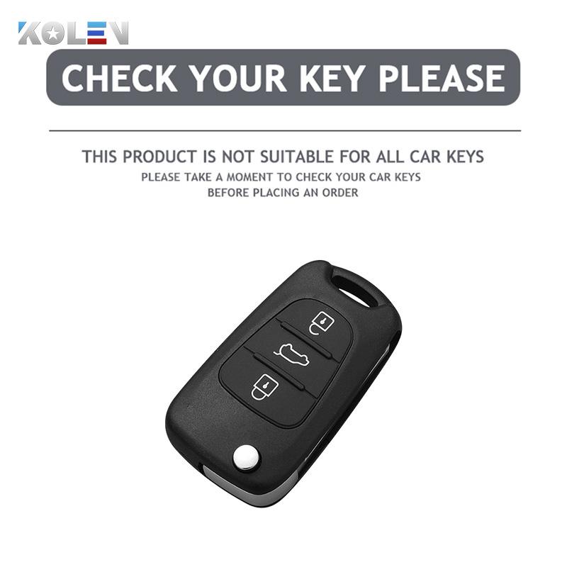Fashion Tpu Car Flip Key Case Cover Shell For Kia Rio 3 Soul Optima Ceed K2 Cerato Sportage For Hyundai Elantra Accent I20 Ix35