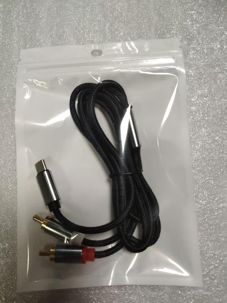 USB-C to RCA Splitter: 3.5mm Audio Cable for Phone, Computer, and Speaker