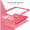 New Tablet Case for IPad (A16) 11inch 2025 10th Generation 10.9Inch Clear Back TPU Shockproof Protector Cover with Pencil Holder