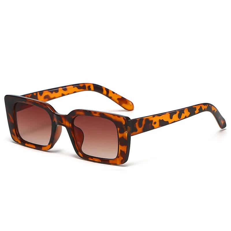 

Classic Square Sunglasses Women For Men Stylish Vintage Popular Leopard Sun Eyeglasses Punk Luxurious Brand Style Designer Small Frame Shade