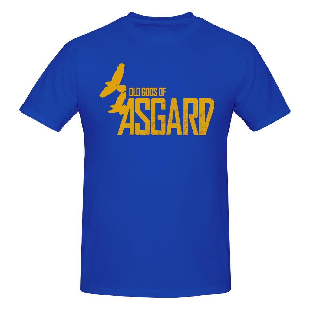 Divertente T-shirt Stampata Unisex Ispirata ad Alan Wake Old Gods Of Asgard T-shirt Unisex Uomo
