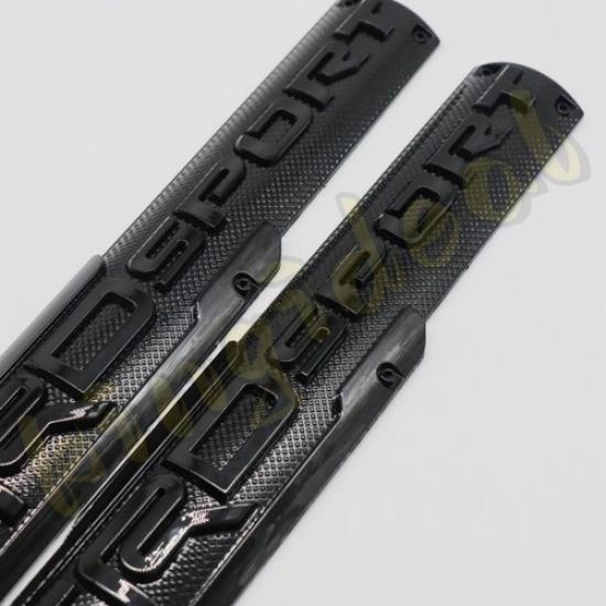 Black Front Fender Door Side Nameplate For Tacoma Tundra 4Runner TR SPORT Emblem