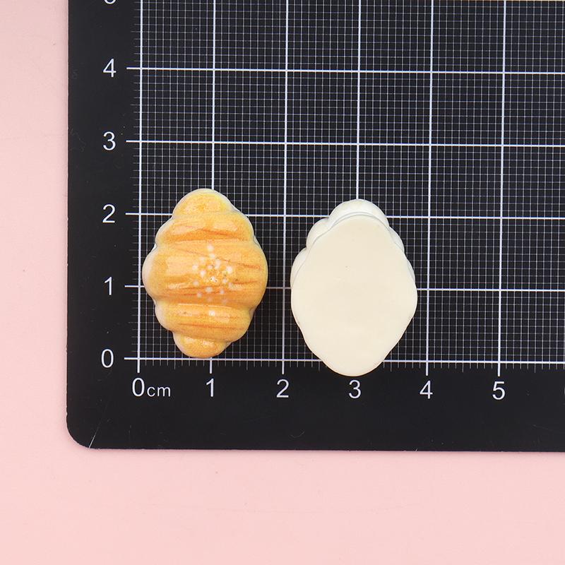 10/100Pcs Simulation Bread Resin Cabochon Flatbacks Fit DIY Scrapbooking Crafts Hair Bow Center Accessories Dollhouse Deco Parts
