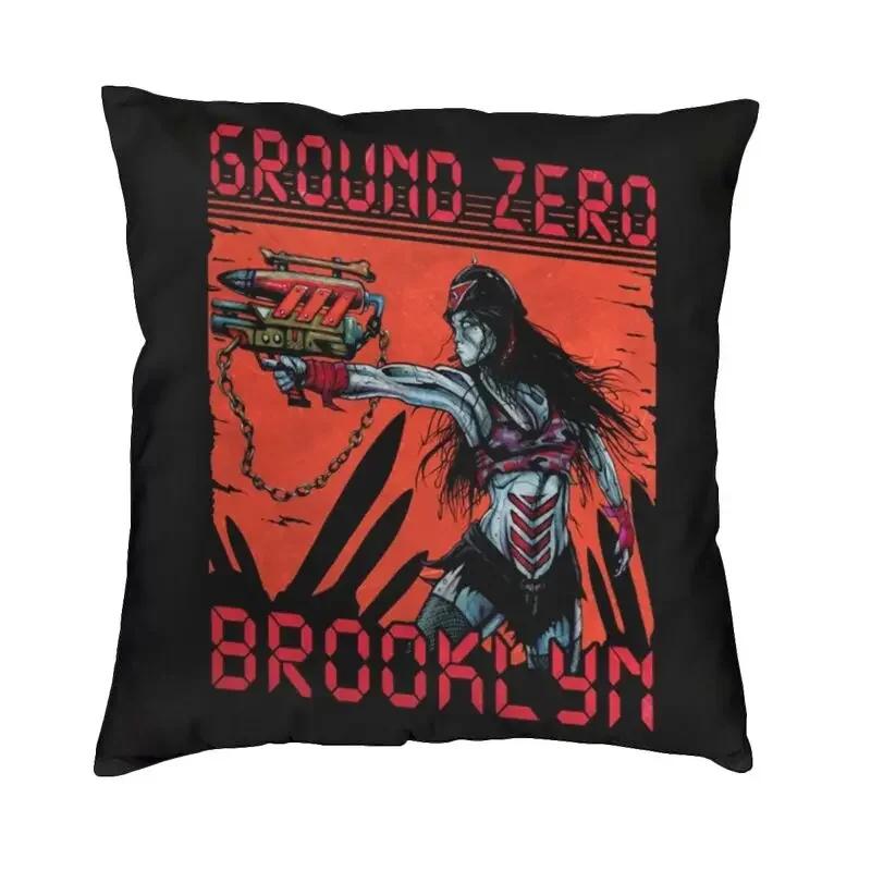 O Type Negative Logo Goth Heavy Metal Band Cushion Cover Double Side 3D Printing Throw Pillow Case Pillowcase Home Decorative