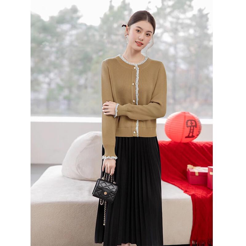 MOKANA Women's Long-Sleeve Casual Midi Dress