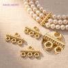 18K Gold Plated Brass Connector Charms For Necklace Making Supplies,Connectors For Jewelry,DIY Jewelry Making Accessories