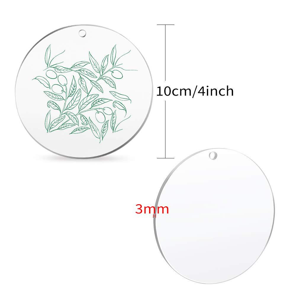 Acrylic Round Disc for Picture Frames & DIY Crafts