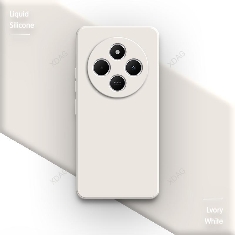 Original Phone Case for Redmi 14C 14R A4 4G 5G Simple Camera Protection Square Liquid Silicone Shockproof Soft Luxury Back Cover
