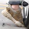 Work Safety Shoes Steel Toe Anti-puncture Indestructible Men Boots Kevlar Insole Anti-smash Work Sneakers Protective Shoes