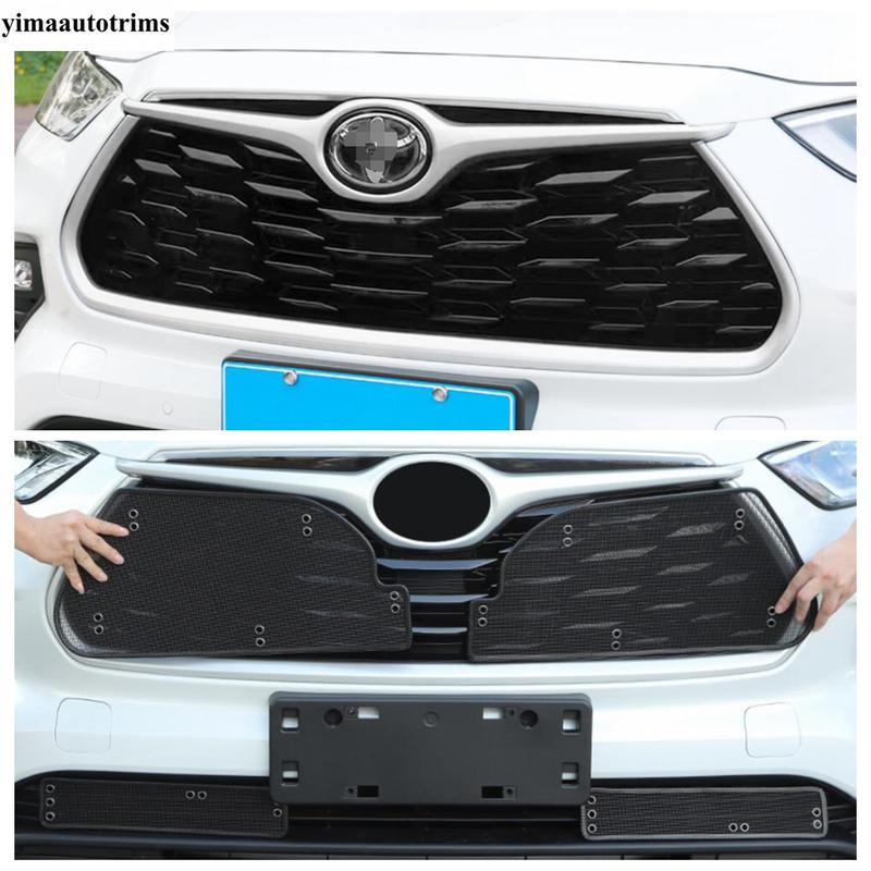 For Toyota Highlander / Kluger  - 2024 Car Front Grille ect Net Screening ert Mesh Protection Kit Exterior Accessories