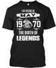 Legend Born In May 25th 1970 T Shirt Made In the USA Size S To 5XL