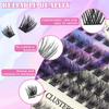 False Eyelash Extension Set, Single Cluster Of 433 Clusters Of 10-18Mm Length Mixed Eyelashes