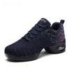 Womens Jazz Dance Sneakers Breathable Lightweight Athletic Training Walking Casual Soft Platform Shoes