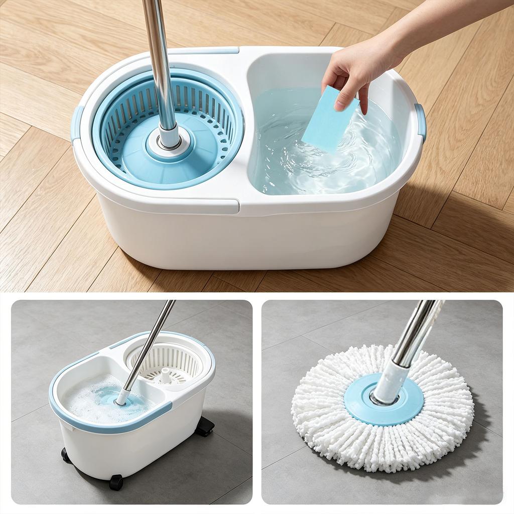 100pcs Floor Tablets Cleaner for Mopping,Multi-effect Floor Cleaning Fresh-Smell Paper,Water-Soluble Floor Cleaning Sheets