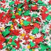 Christmas Reindeer Snowflake Confettis Sparkling Plastic Confettis for Holiday Party Table Centerpieces Vase Fillers