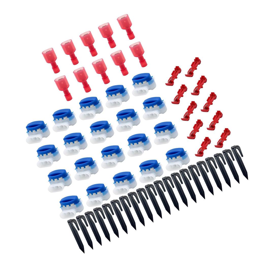 Convenient Grass Trimmer Kit Reliable Lawn Mower Wire Connector Set Ground Hooks Cable Connectors Perfect for Homeowners