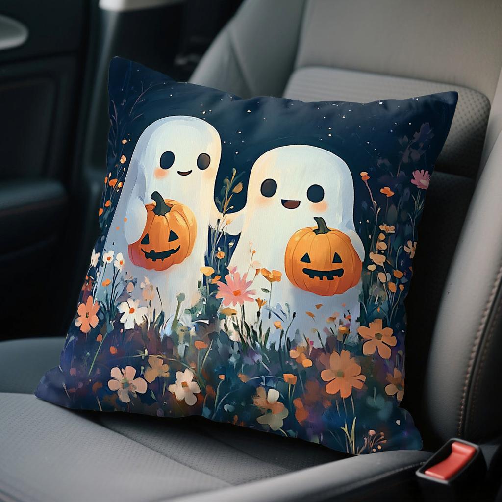 Halloween ghost flowers Cushions Pillowcase Polyester Cushion Cover Throw Pillow Sofa Decoration Pillowcover Home Decor