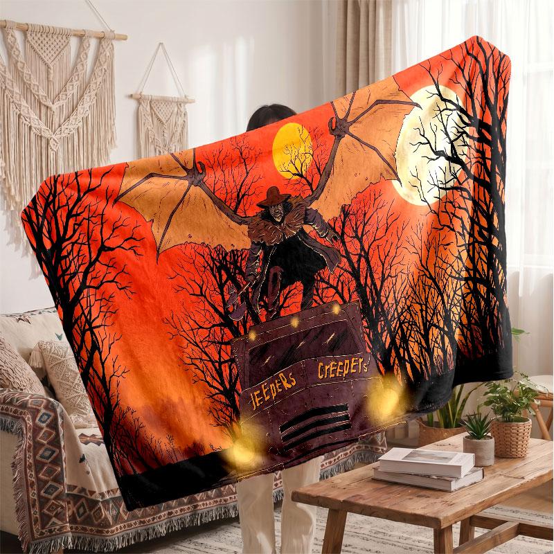 Warm Flannel BlanketJeepers Creepers The Creeper Soft Cozy Throw Blanket for Bedroom Couch