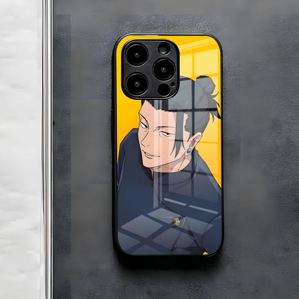 Geto S-Suguru Phone Case For IPhone 17 Air 16 E Pro Max 15 14 13 Mini 12 Pro 11 Max Plus Black Glass Cover