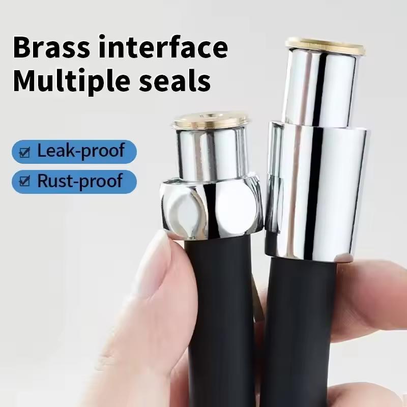 1.5/2/3M Extra Long Silicone Shower Head Hose Ultra Soft Flexible Anti-Winding Pipe High Pressure Powerful Bathroom Shower Tube