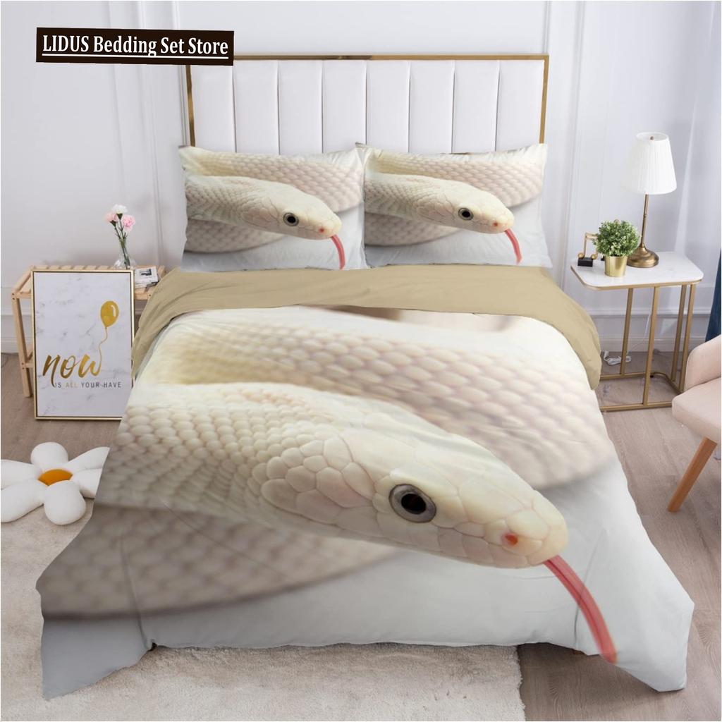 Kwiat Węża Trawa Księżyc Poliestrowy Komplet Poszewek na Kołdrę Dla Dzieci Chłopców Dziewczynek Motyl Zwierzęcy Pokrowce na Kołdrę z Poszewkami Rozmiar Twin