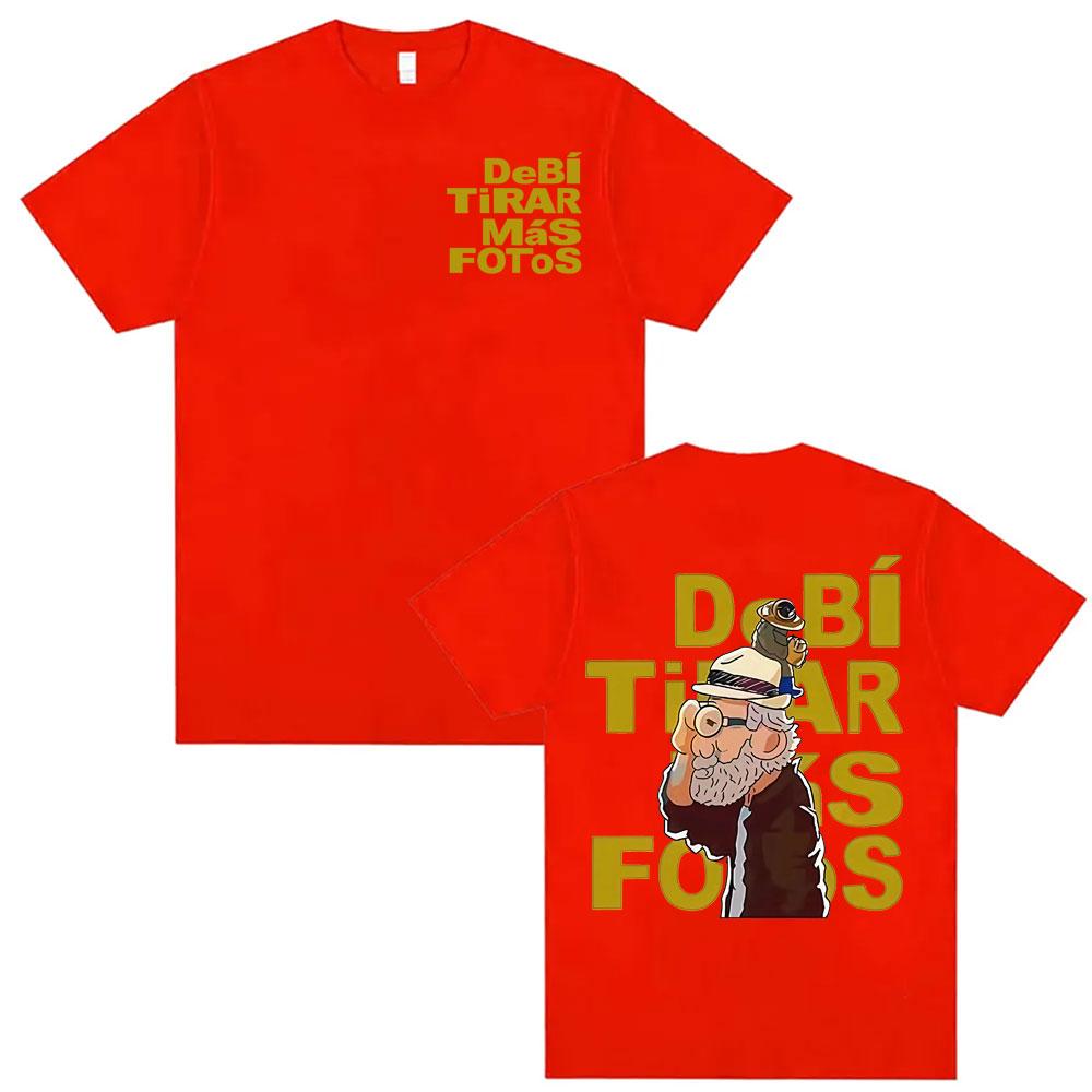 Bad Bunny Debi Tirar Mas Fotos DTMF Album T Shirt Men Women Harajuku Retro Classic Hot Sale T-shirts Short Sleeve Casual T-shirt
