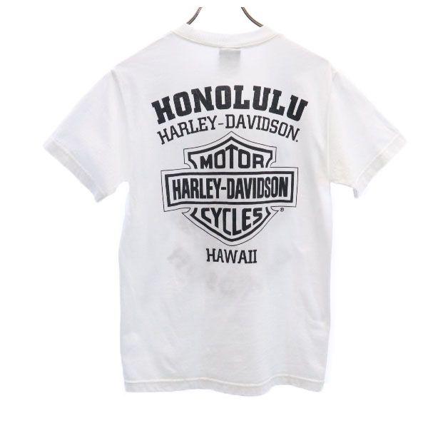 HARLEY DAVIDSON double-sided printing Short sleeve Crew neck T-shirt S Men's Used