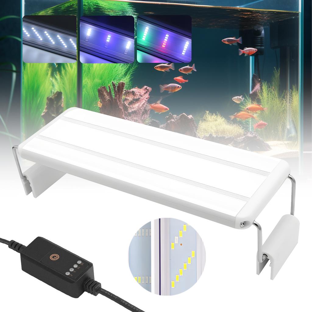 Super Slim LED Aquarium Light Lighting Plants Grow Light Aquatic Waterproof Aquariums Decor Lighting Clip-on Fish Tank Light