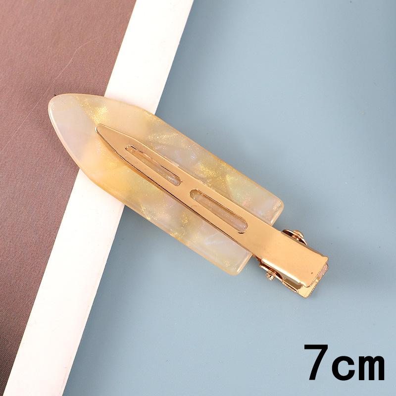 Japanese & Korean Style Seamless Metal Hairpin - Frosted Women's Bangs Side Clip