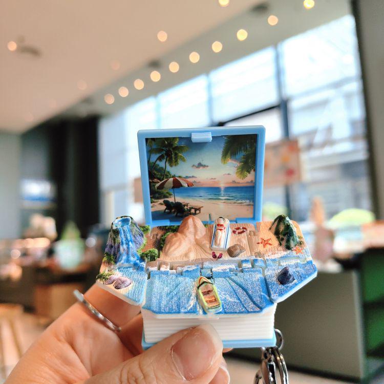 

Брелок в виде 3D всплывающей книги: Баскетбол, Замок, Парусник, Динозавр, Подвеска-пазл на космическую тематику