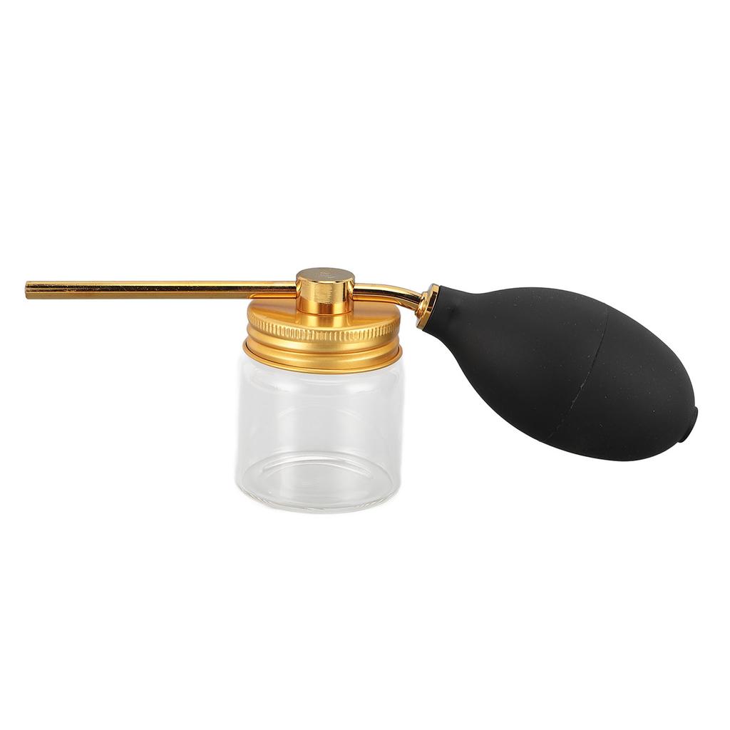 Hair Fiber Powder Spray Bottle Refillable Spray Pump Dispenser Portable Hair Fiber Applicator for Home Hair Salon Gold