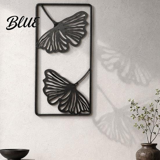 Entrance Hall Wall Decor Gold Metal Monstera & Palm Leaf Art 3D Hollow