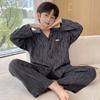 Boys Warm Fleece Pajama Set Long Sleeve Cartoon Print Sleepwear Kids 8 Years Home Wear Fall