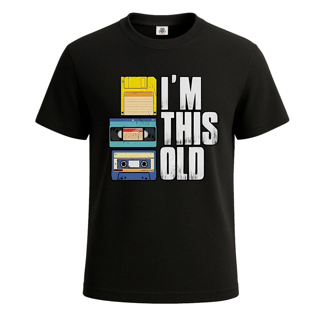 I'm This Old Retro Vintage T-Shirt Unisex Novelty Funny Gift Party Tee Top