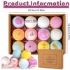Bath Bombs, 6PCS 60g Natural Ingredient Shower Bombs Moisturizes Soothes The Skin, Relieve Stress Bath Bubbles SPA Essential for Women Gifts