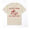 Outside I Skrrt Inside I Hurt Meme Graphic T Shirt for Men Women's Funny Cute Raccoon T-shirt O-Neck Vintage Short Sleeve Tshirt