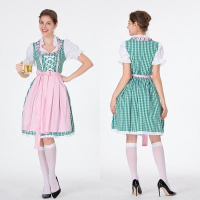 Halloween Badalia Oktoberfest Costume Barista Maid Stage Costume