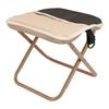 Small Portable Stool Oxford Cloth Steel Handbag Style Pocket Foldable Stool for Camping Travel Fishing Hiking Khaki