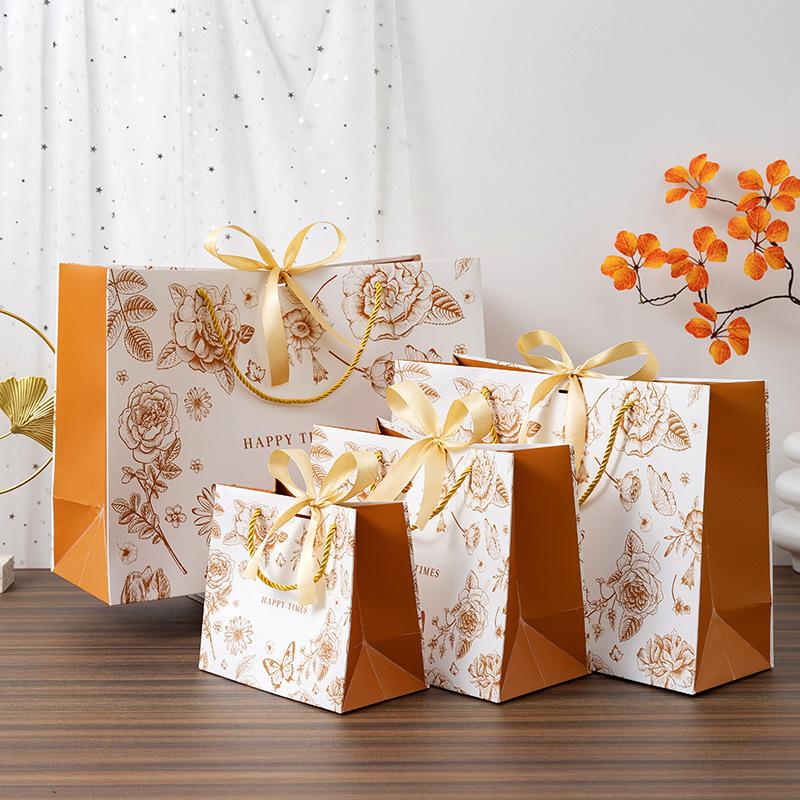Premium Sense, Presentpåse, Handhållen Klädförpackningspåse, Papperspåse, med Band, Souvenirpåse, Presentpåse