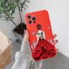 Girl In Red Dress Phone Case For IPhone 14 11 12 13 Pro Max X XR XSMax 6 6S 7 8 Plus SE 2022 Soft Square Color Phone Cover