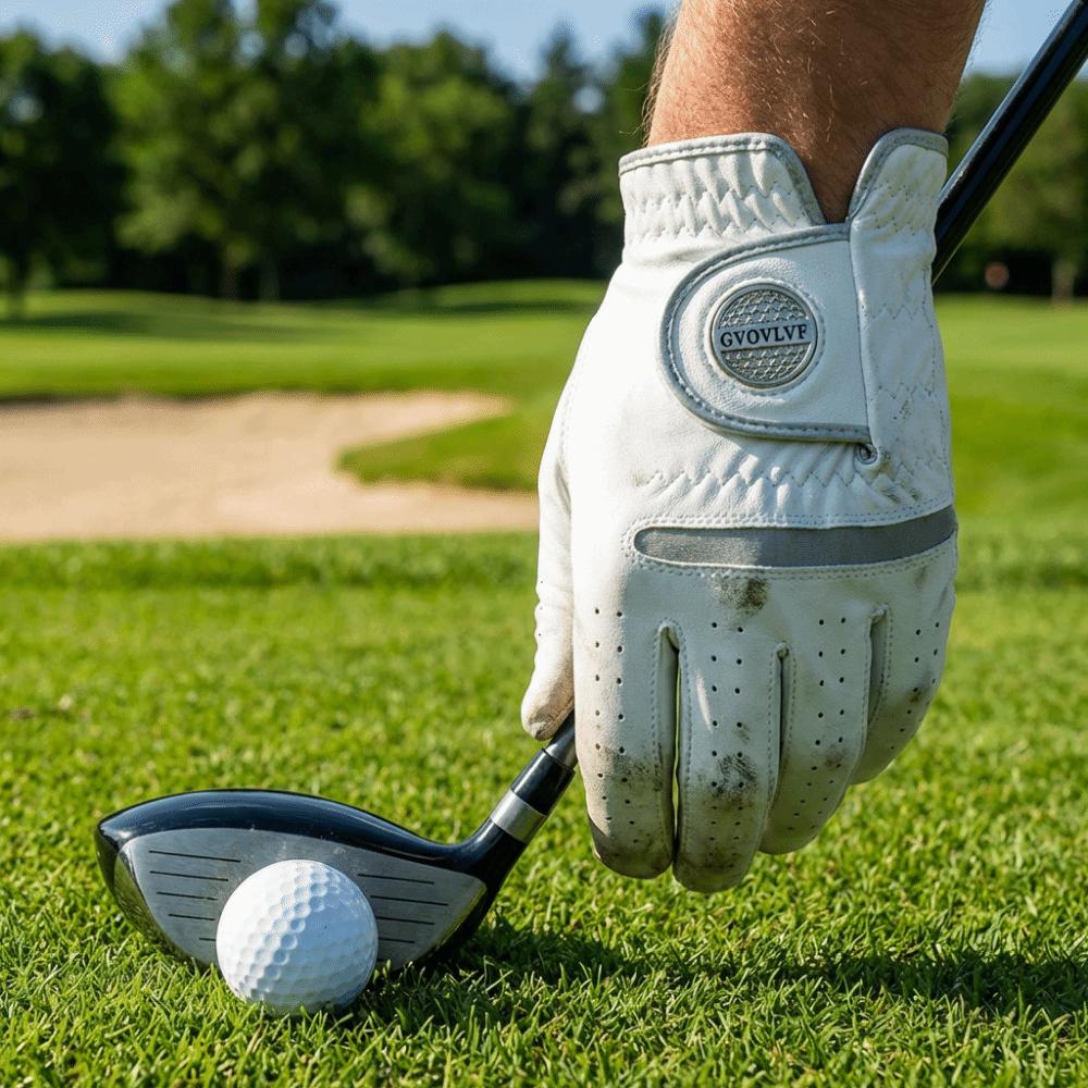 Lightweight Design Magnetic Marker Glove White Color Replaceable Glove  Golfers Use