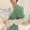 Hollow Sun Protection Cover Elastic Sunscreen Arm Sleeve Breathable Ice Silk Sleeves  Girl