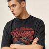 Spring And Summer American Men'S T-Shirt High Street Trendy Brand Vintage Loose Wash Half Sleeve Vintage Top Men