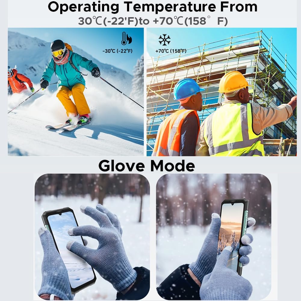 Doogee S200 X 5G Handy 32GB+512GB/TF 2TB 10100mAh 100MP 6.72" FHD 1.32" Amoled Bildschirm Android 14/NFC/OTG