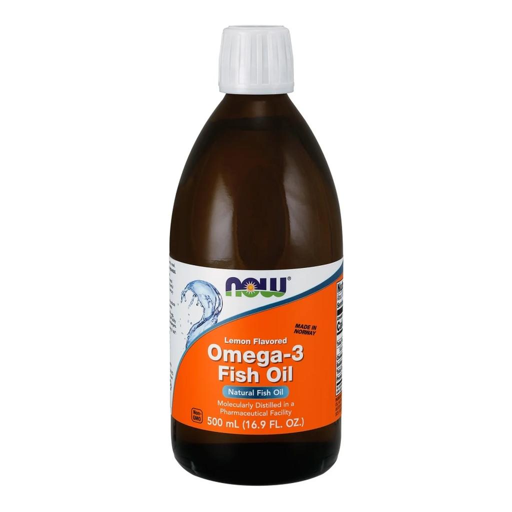 Omega-3 Fish Oil Liquid, Lemon - 500 ml.