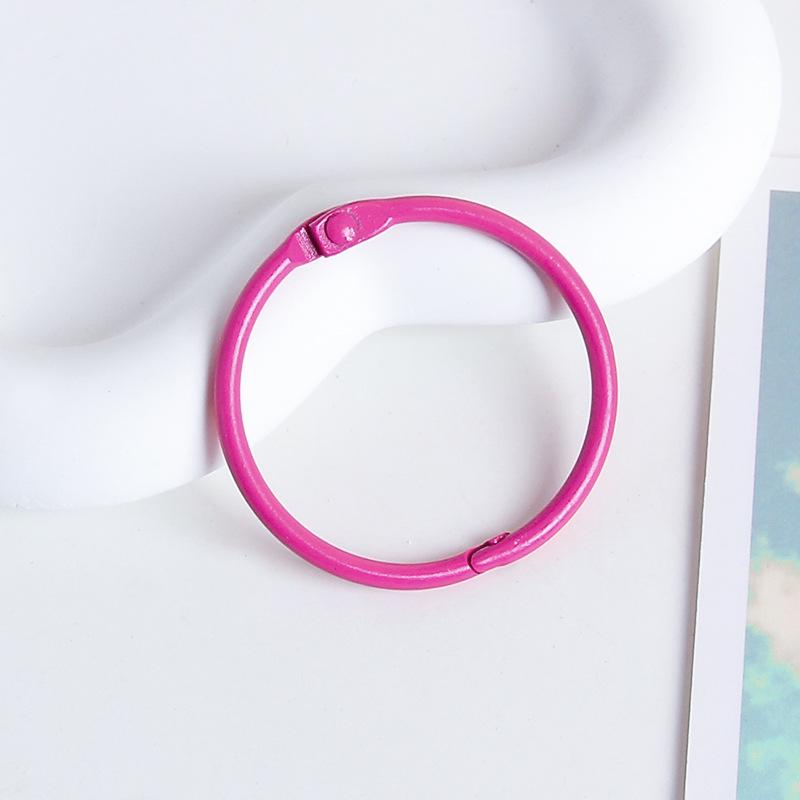 45mm Candy Color Open Card Ring for DIY Jewelry and Keychains