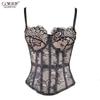 Sexy Lace Corset Top Pure Fit Bustier Camisole Women Slim All
