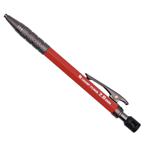 Shoshokudo Suzaku Architectural Mechanical Pencil, 2.0mm, Red