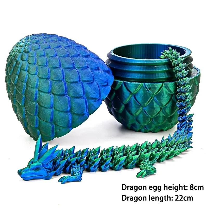 Creative Decompression Dragon Egg Chameleon Pendulum 3D Printing Complete Set of Gifts Colorful Set Toys Colorful Decoration