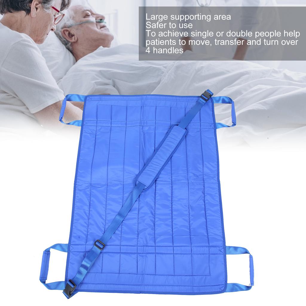 Patients Transfer Pad Positioning Pad Elderly Sheet for Turning Lifting (with Shoulder Strap)